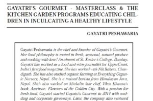 Gayatri’S Gourmet - Masterclass & The Kitchen Garden Programs Educating Children In Inculcating A Healthy Lifestyle | Gayatri Peshawaria
