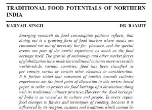 Traditional Food Potentials Of Northern India | Ramjit  &  Karnail Singh