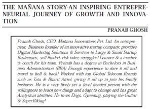 The Manana Story - An Inspiring Entrepreneurial Journey Of Growth And Innovation | Pranab Ghosh