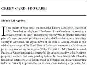 Green Card: I Do Care! | Mohan Lal Agrawal