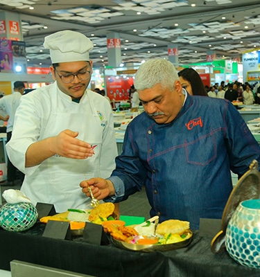 Student Participating in Chef Competition at Pragati Maidan