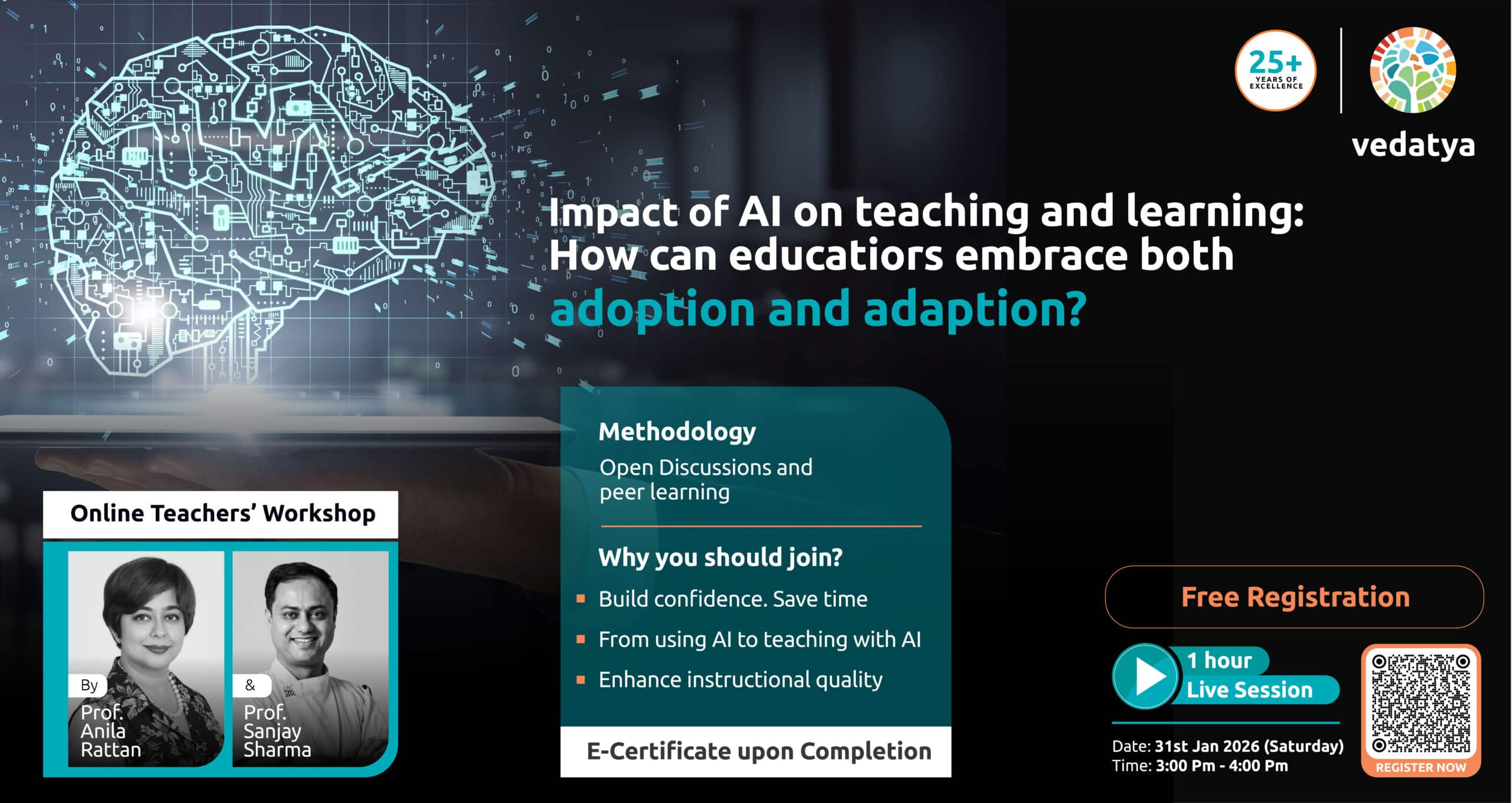 Impact of AI on Teaching & Learning | Educator Workshop by Vedatya